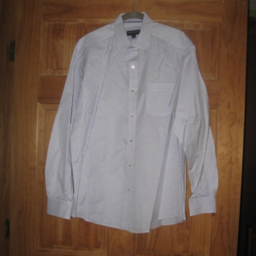Johnston & Murphy Purple/White Button Down Long Sleeve Shirt